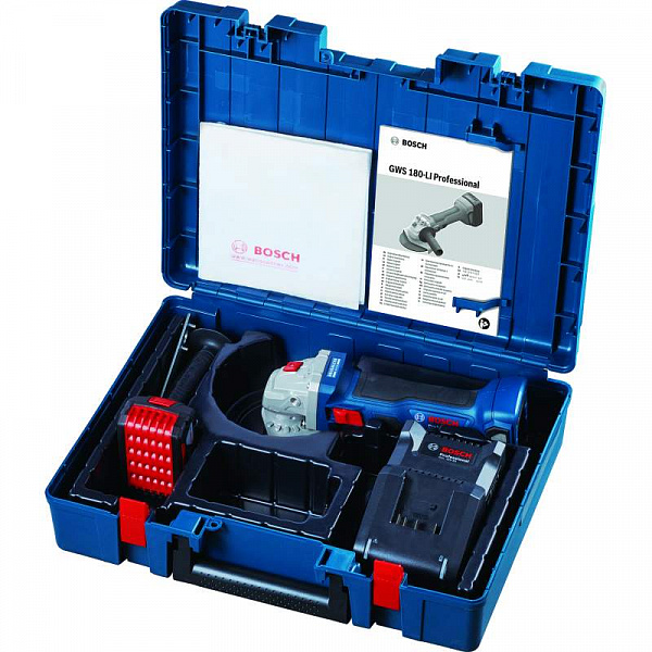 Аккумуляторная угловая шлифмашина Bosch GWS 180-LI 06019H90R1 Аккумуляторная угловая шлифмашина Bosch GWS 180-LI 06019H90R1