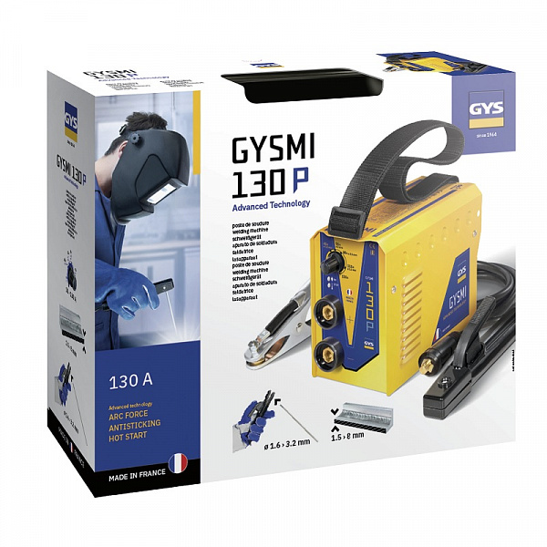 Сварочный инвертор GYS GYSMI 130 P (кейс) - (UK) Сварочный инвертор GYS GYSMI 130 P (кейс) - (UK)
