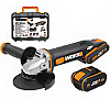 Угловая шлифмашина аккумуляторная WORX WX803 Угловая шлифмашина аккумуляторная WORX WX803