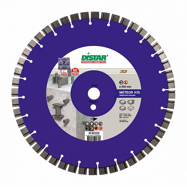 Диск алмазный Distar 1A1RSS/C3-W 450x3,8/2,8x15x25,4-64 F4 Meteor Н15 Диск алмазный Distar 1A1RSS/C3-W 450x3,8/2,8x15x25,4-64 F4 Meteor Н15
